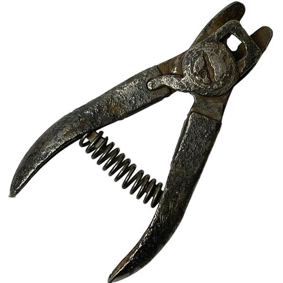 Antique Vintage Small Hand Citrus Shears Aged Metal Garden Tool Collectible - Picture 1 of 10